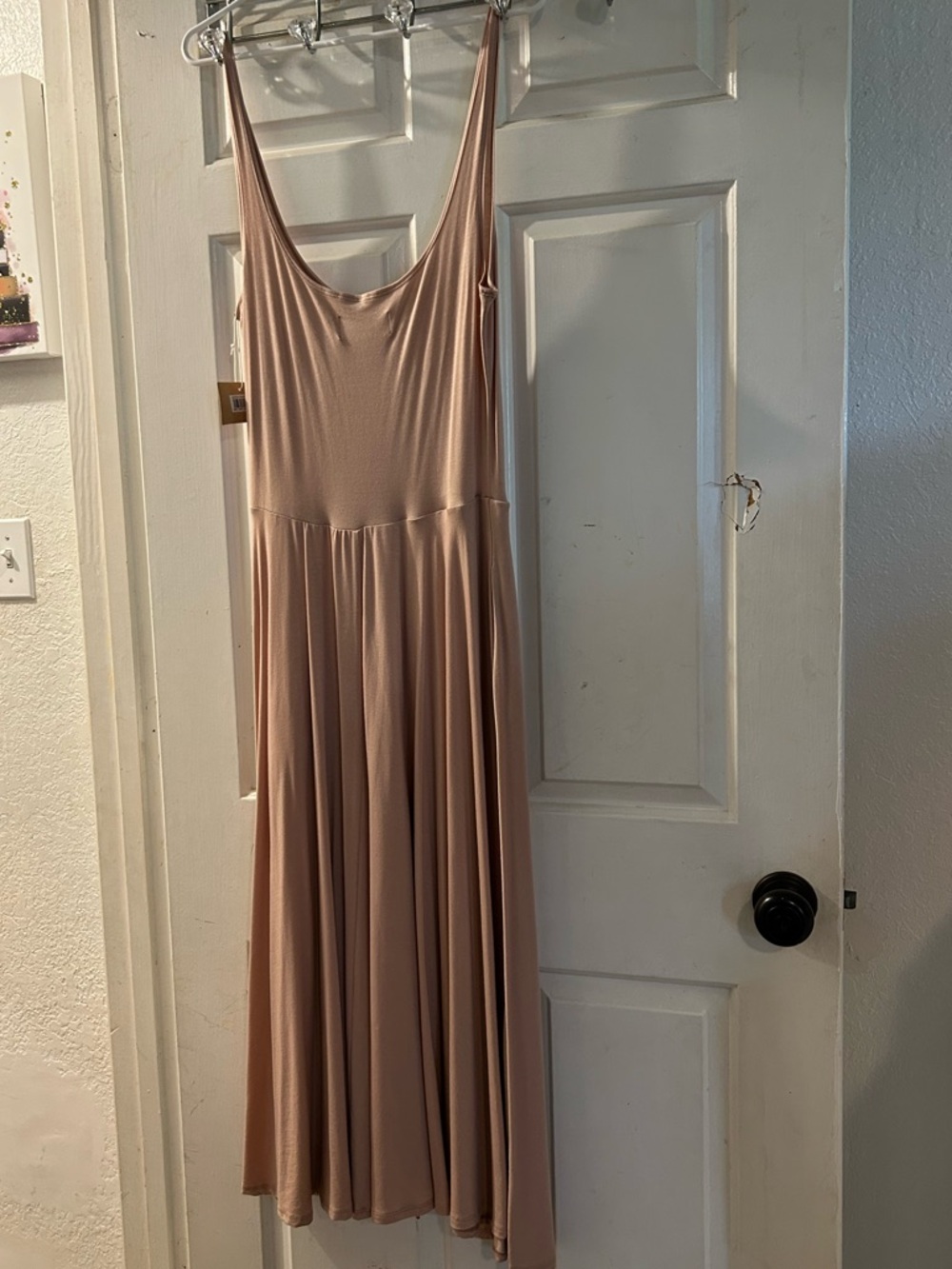 Reformation Scoop Neck Sleeveless Midi Dress in Dusty Rose - Picture 3 of 3